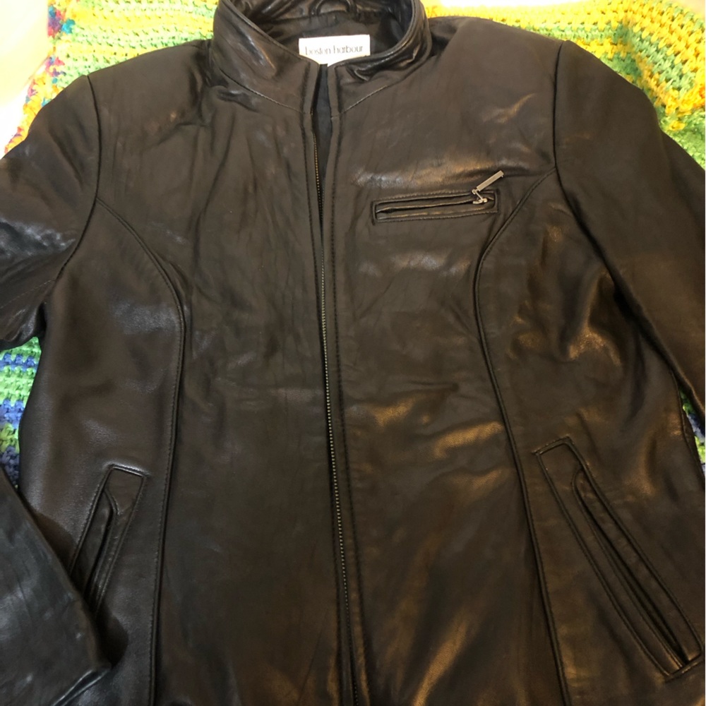 Boston Harbor leather jacket